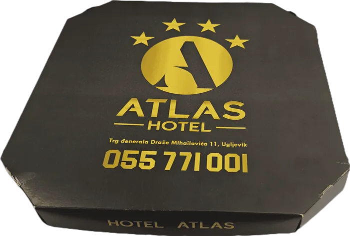 Pizza kutija, Hotel Atlas, Ugljevik