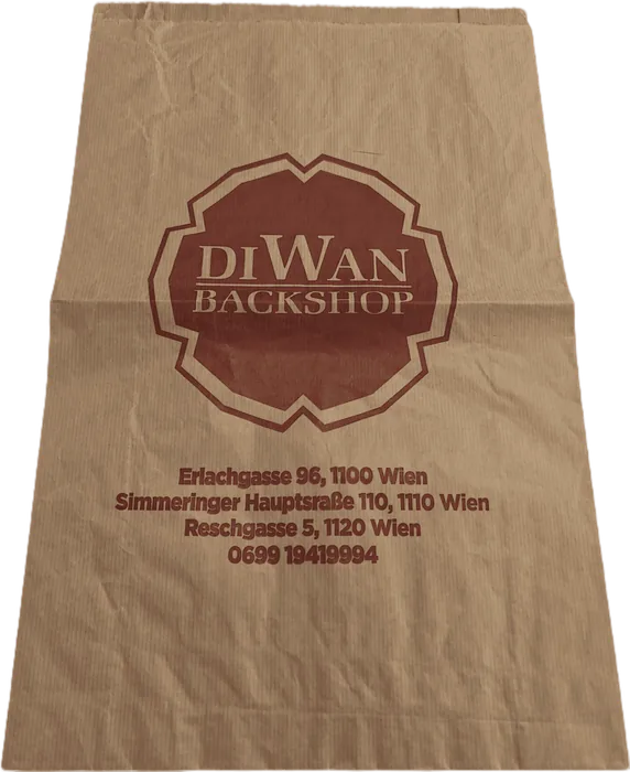Papirna kesa, Diwan Backshop, Beč